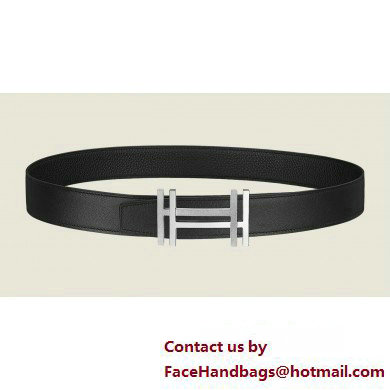 Hermes H au Carre belt buckle & Reversible leather strap 32 mm 01 2023